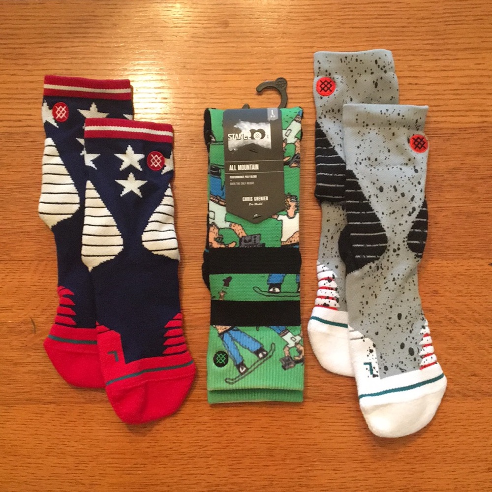 THREE Pairs of New Stance Sports Socks